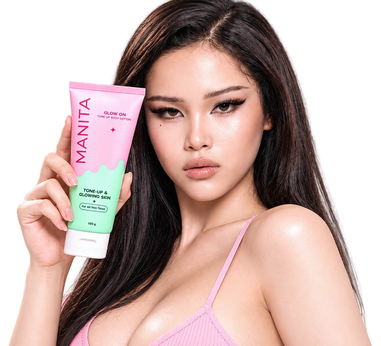 นางแบบ MANITA ถือ Glow On